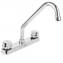MEZCLADORA PLÁSTICA FREGADERO, CUELLO Y MANERALES ESTÁNDAR 49283