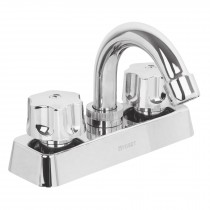 MEZCLADORA PLÁSTICA LAVABO, CUELLO CURVO, MANERALES ESTÁNDAR 49282