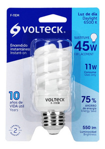 LÁMPARA ESPIRAL MINI T2 11 W LUZ DE DÍA EN BLÍSTER, VOLTECK- 48502