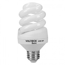 LÁMPARA 13 W, ESPIRAL, LUZ CÁLIDA, T4,EN CAJA ,VOLTECK BASIC- 26106