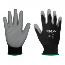 GUANTES DE NYLON RECUBIERTOS DE POLIURETANO, CHICOS, PRETUL 20029