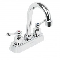 MEZCLADORA PLÁSTICA PARA LAVABO, CUELLO TIPO BAR, PALANCA 45513