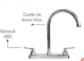 MEZCLADORA PARA COCINA LEDA CUELLO ALTO M03425