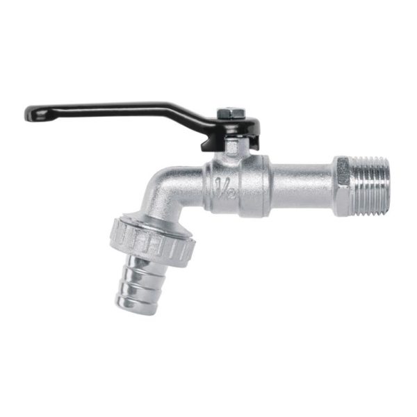 LLAVE DE CHORRO DE ESFERA, 1/2" DE ZINC, PRETUL 23146