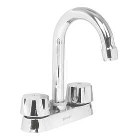 MEZCLADORA PARA LAVABO, MANERALES HEXAGONAL,CUELLO BAR,BASIC 49275
