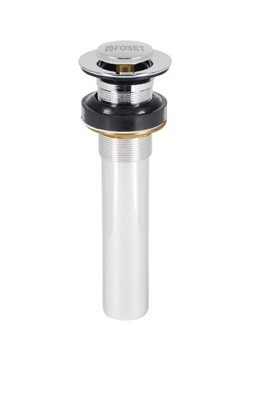 CONTRA P/LAVABO SIN REBOSADERO, SISTEMA PUSH, CROMO, 1-1/4" 47037