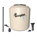 TINACO ROTOPLAS PLUS TRICAPA CON ACCESORIOS BEIGE 1100LTS TRP1100