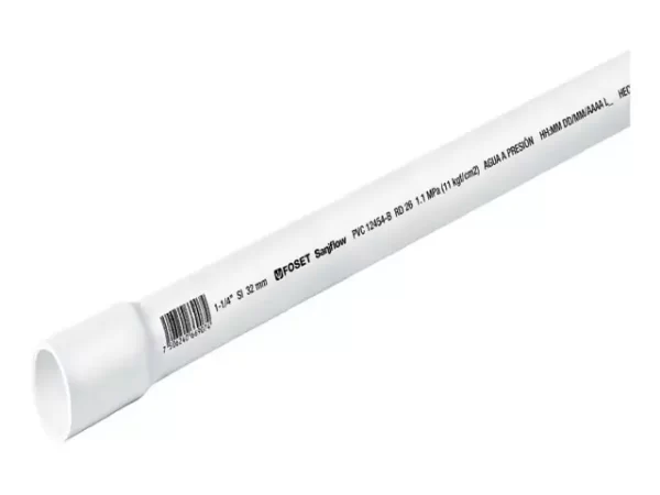 TUBO DE 3 M DE PVC DE 1" HIDRÁULICO RD 26, FOSET 40083