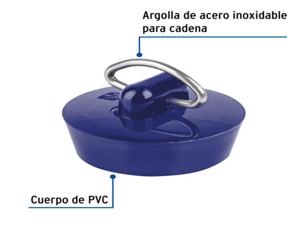 TAPÓN DE PVC PARA LAVABO, 26 A 35 MM, FOSET 49815