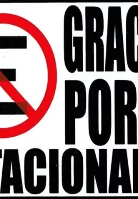 LETRERO GRACIAS POR NO ESTACIONARSE LGNE