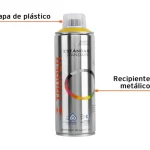 PINTURA EN AEROSOL, AMARILLO, BOTE ESBELTO, 400 ML- 19042