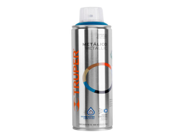 PINTURA EN AEROSOL, AZUL METÁLICO, BOTE ESBELTO, 400 ML- 19060