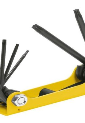 JUEGO DE 8 LLAVES TORX TIPO NAVAJA, CUERPO DE LÁMINA, PRETUL- 21395