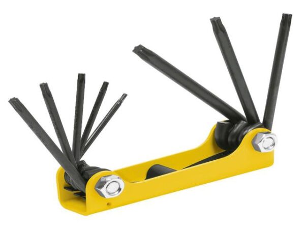 JUEGO DE 8 LLAVES TORX TIPO NAVAJA, CUERPO DE LÁMINA, PRETUL- 21395