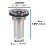 CONTRACANASTA 2-1/2" INOX, TIPO BAR, FOSET- 49043