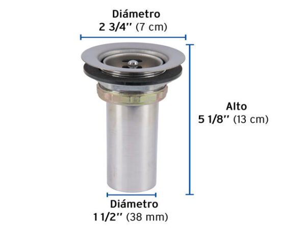 CONTRACANASTA 2-1/2" INOX, TIPO BAR, FOSET- 49043
