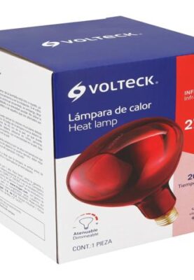 LÁMPARA INCANDESCENTE DE CALOR, BR40 270 WATTS, ROJO 48324
