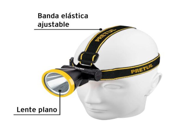 LINTERNA DE MINERO 125 LM RECARGABLE, PRETUL 29089 - Image 3