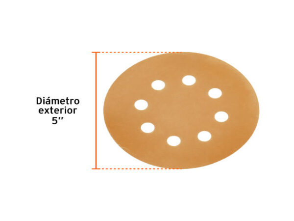 DISCOS DE LIJA 5" GRANO 400 LIJADORA ROTO- ORBITA.  103315XP - Image 3