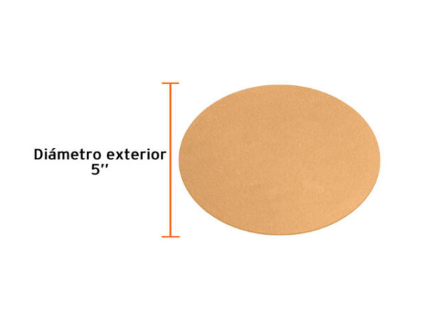 DISCOS DE LIJA P/MADERA 5" GRANO 150, VELCRO, S/PERF.  103425XP - Image 3
