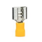 TERMINAL HEMBRA AMARILLA 0.250 CAL 12-10 (1/4).  T55096