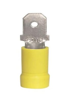 TERMINAL MACHO AMARILLO 0.250 CAL 12-10 (1/4) AE55121.  T55121