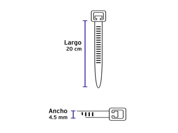 CINCHO NEGRO DE 20 CM X PIEZA VITROLERO 100   47471XP - Image 4
