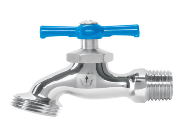 LLAVE PARA MANGUERA, DE LATÓN CROMADO, 130 G, 1/2", FOSET   49084
