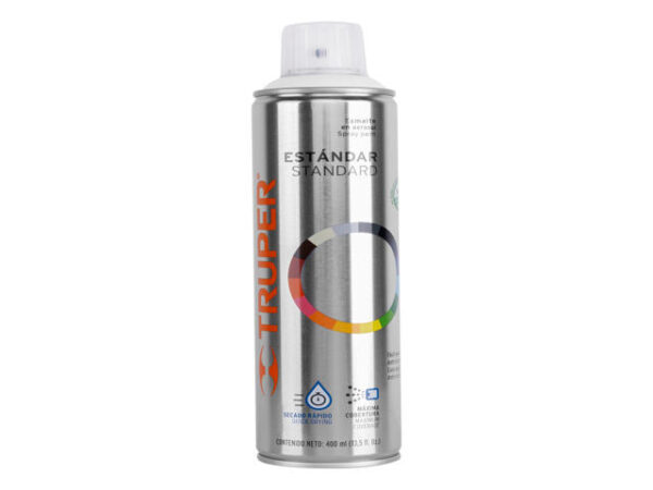 PINTURA EN AEROSOL, BLANCO MATE, BOTE ESBELTO, 400 ML  19034