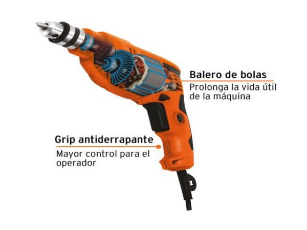 TALADRO 3/8" 400 W, PROFESIONAL, TRUPER   16708 - Image 2