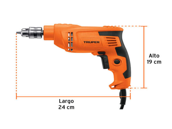 TALADRO 3/8" 400 W, PROFESIONAL, TRUPER   16708 - Image 3