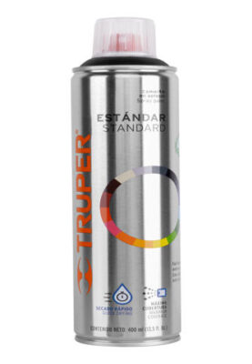 PINTURA EN AEROSOL, NEGRO MATE, BOTE ESBELTO, 400 ML   19033