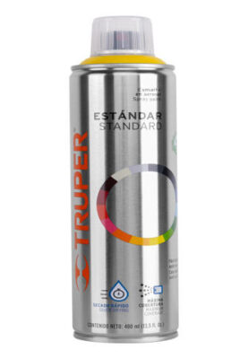 PINTURA EN AEROSOL, AMARILLO CANARIO, BOTE ESBELTO, 400 ML  19049