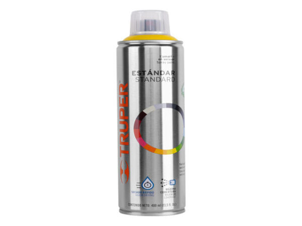 PINTURA EN AEROSOL, AMARILLO CANARIO, BOTE ESBELTO, 400 ML  19049
