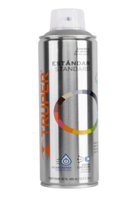 PINTURA EN AEROSOL, GRIS CLARO, BOTE ESBELTO, 400 ML   19045