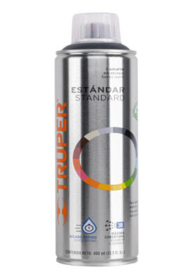 PINTURA EN AEROSOL, GRIS OBSCURO, BOTE ESBELTO, 400 ML  19044