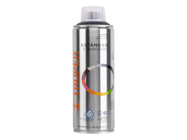 PINTURA EN AEROSOL, GRIS OBSCURO, BOTE ESBELTO, 400 ML  19044