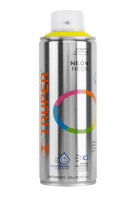 PINTURA EN AEROSOL, AMARILLO NEÓN, BOTE ESBELTO, 400 ML  12062