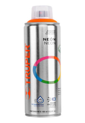 PINTURA EN AEROSOL, NARANJA NEÓN, BOTE ESBELTO, 400 ML  19072