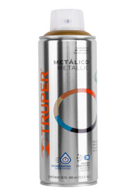 PINTURA EN AEROSOL, ORO METÁLICO, BOTE ESBELTO, 400 ML   19066