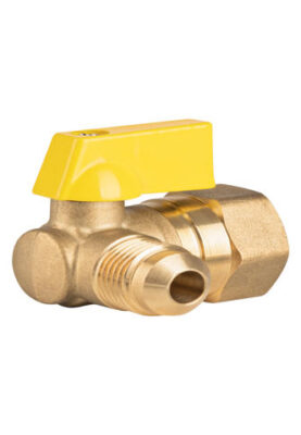 VALVULA CONTROL ANGULAR P/GAS, 3/8X1/2 TRUPER   44819