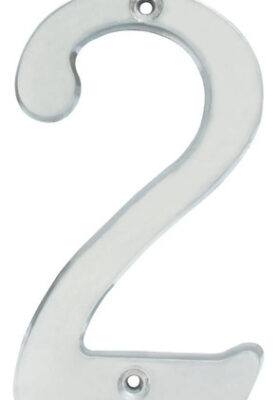 NUMERO 2 DE CASA 15 CM MEDIANO COLOR NATURAL  NM2