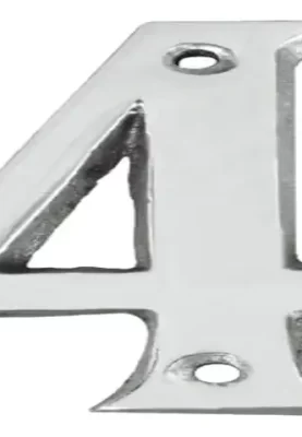 NUMERO 4 DE CASA 15 CM MEDIANO COLOR NATURAL  NM4