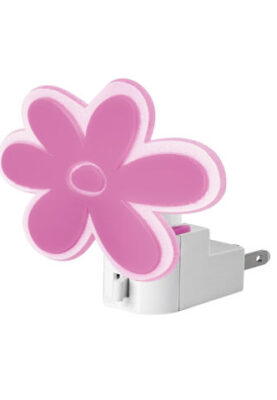 LUZ DE NOCHE CON LÁMPARA E12, FLOR, VOLTECK 46130