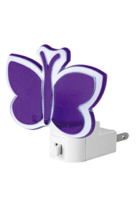 LUZ DE NOCHE CON LÁMPARA E12, MARIPOSA, VOLTECK   46293