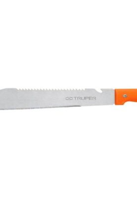 MACHETE RAMBO 12" CACHA REMACHADA NARANJA, TRUPER  100654
