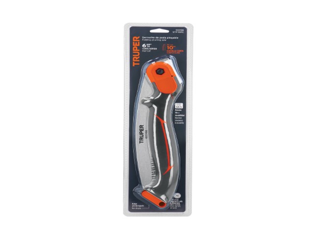 SERRUCHO PLEGABLE 10" HOJA CURVA 5 DPP MANGO PLÁSTICO,TRUPER 100198 - Image 2