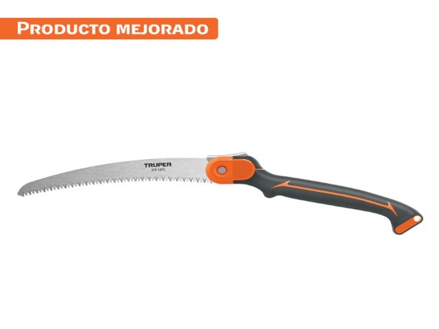 SERRUCHO PLEGABLE 10″ HOJA CURVA 5 DPP MANGO PLÁSTICO,TRUPER  100198