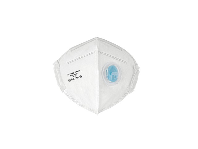 RESPIRADOR PLEGABLE N95 CON VÁLVULA PARA PARTÍCULAS, TRUPER  102336
