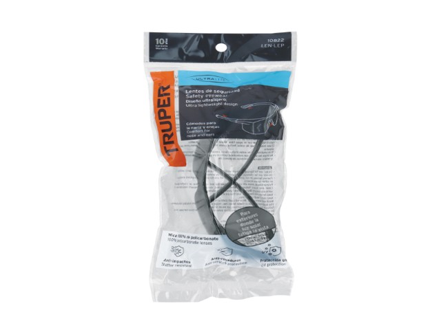 LENTES DE SEGURIDAD ESPEJO PLATA, TRUPER ULTRALITE 10822 - Image 2